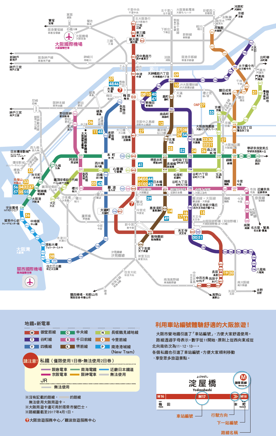 大阪周遊卡！任搭市營地鐵+免費進入38個場所！