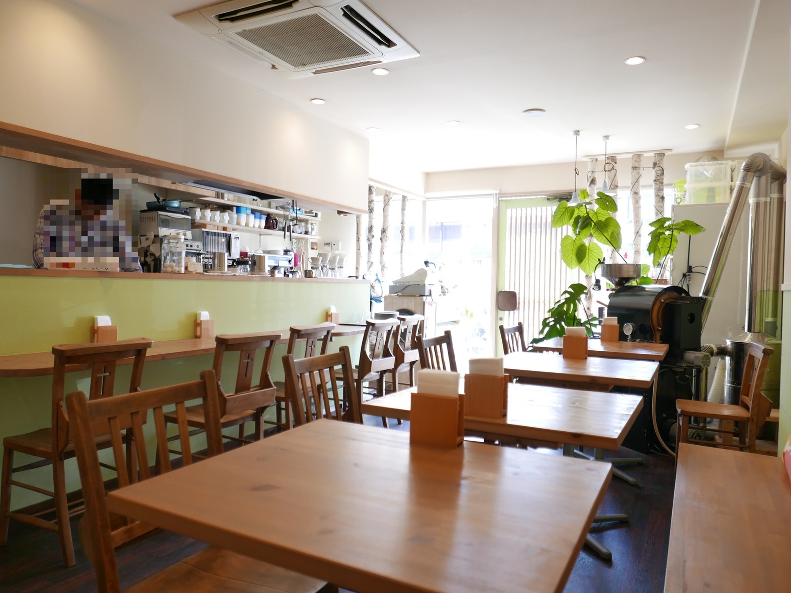 京都車站早餐：ヒイヅルcafe(HIIDURU Cafe)咖啡烘焙機