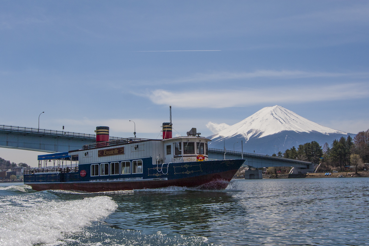 東京 景點 自由行 近郊 富士山 河口湖 遊覽船ensoleillé號(アンソレイユ)