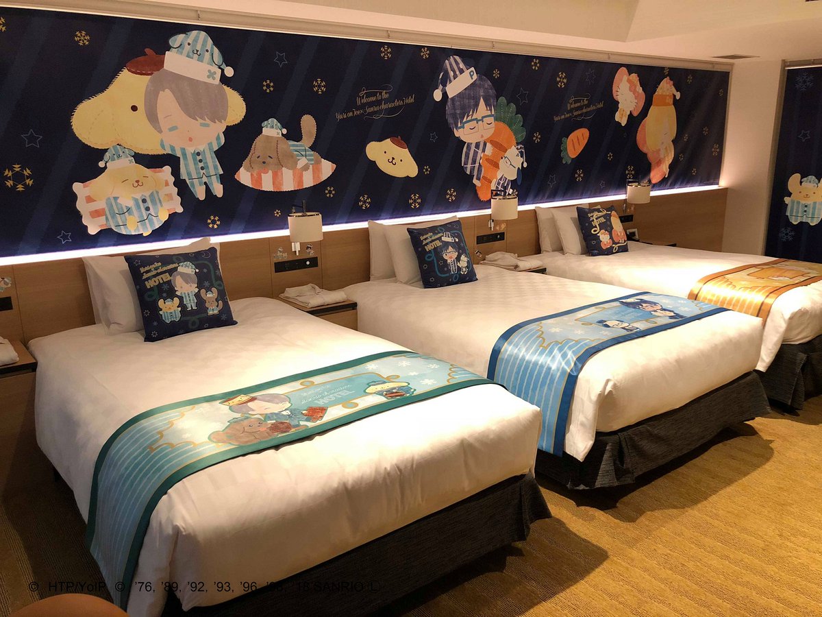 人氣動漫主題房！地點方便！池袋太陽城王子酒店 Ikebukuro Sunshine City Prince Hotel - 「冰上的尤里 x Sanrio」Concept Room 睡房