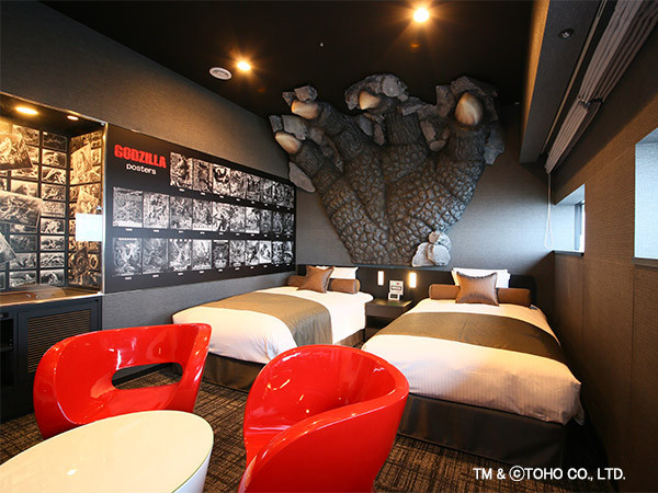 日本必住！東京十大人氣酒店(前篇)格拉斯麗新宿酒店 Hotel Gracery Shinjuku - 「GODZILLA ROOM」特色牆