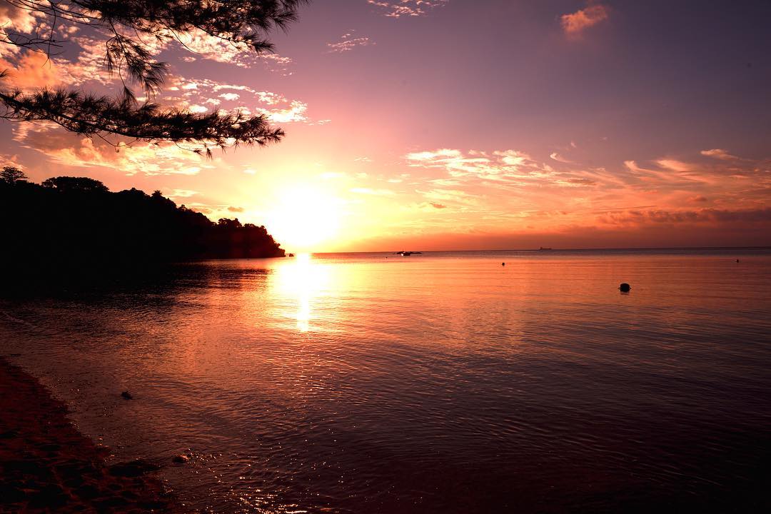 底地海灘 日落 夕陽