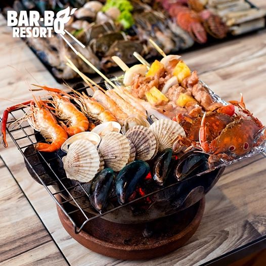 曼谷 bangkok 曼谷必食 流水活蝦 海鮮吃到飽 曼谷海鮮吃到飽 曼谷海鮮 Bar-BQ Resort