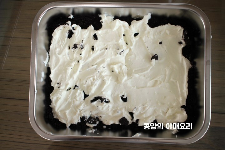 蛋糕食譜 甜點食譜 甜品食譜 A Twosome Place Oreo蛋糕 Oreo Ice Box蛋糕 免焗蛋糕 韓國食譜 韓國甜品 韓國甜點